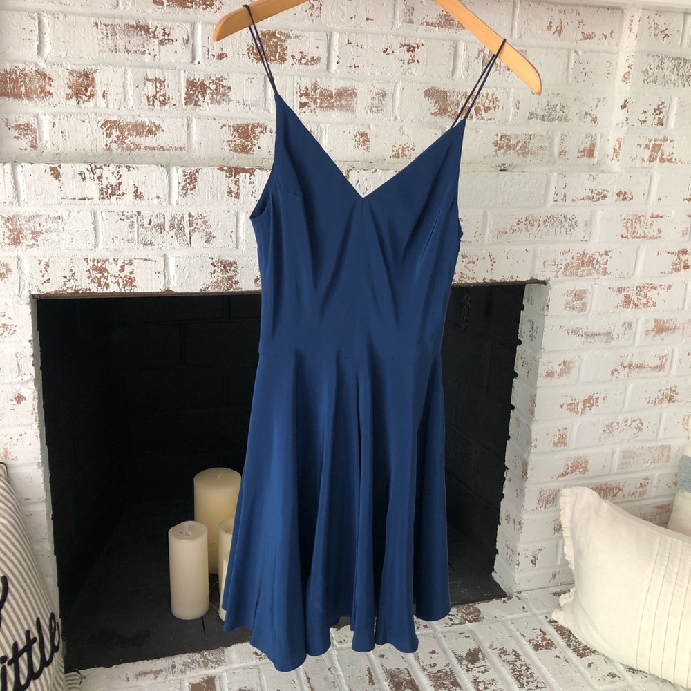 Amanda Uprichard dark blue dress